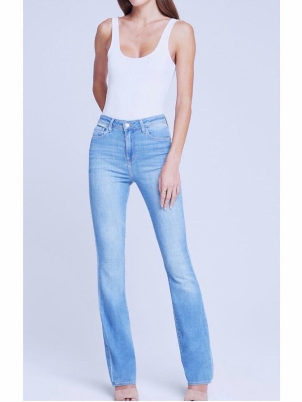 L’Agence Oriana High Rise straight jeans 32